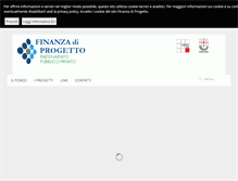 Tablet Screenshot of finanzadiprogetto.filse.it